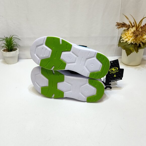 Athletic Works Light-Up Sneaker Boy 4 Bungee Laces Hook Loop Strap On/Off Switch - Picture 8 of 14